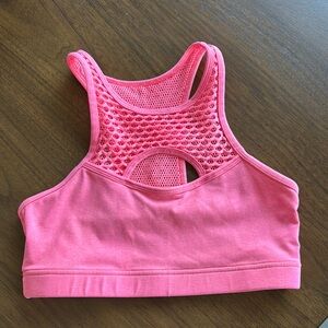 Pink Racerback Sports Bra